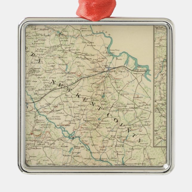 Adorno Metálico Vecindad Richmond, Va, península (Frente)