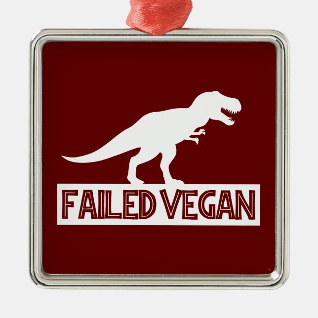Adorno Metálico Vegan fallida de T-Rex (Frente)