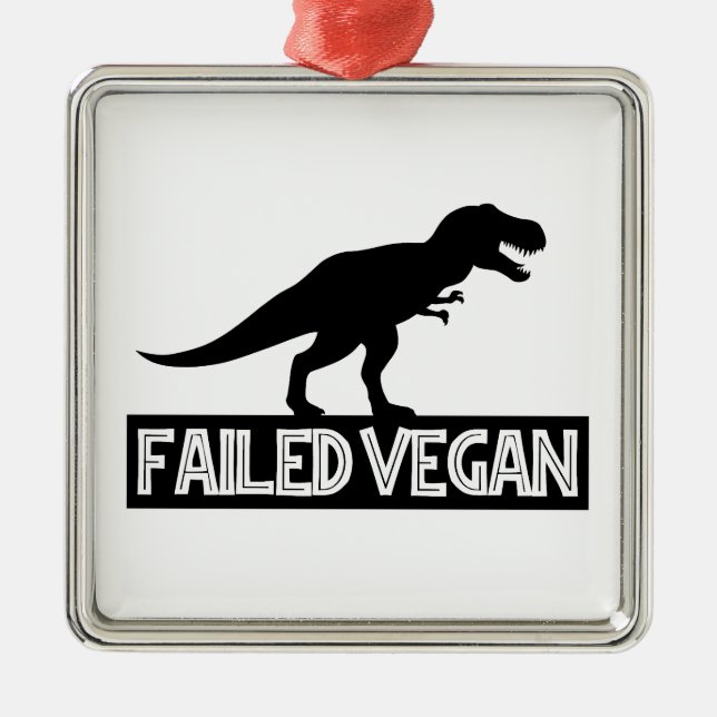 Adorno Metálico Vegan fallida de T-Rex (Frente)