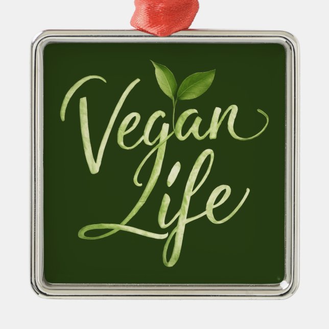 Adorno Metálico Vegan Life (Frente)