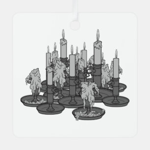 Adorno Metálico Velas