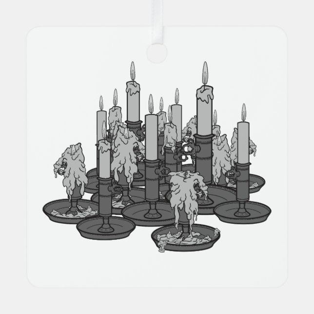 Adorno Metálico Velas (Anverso)