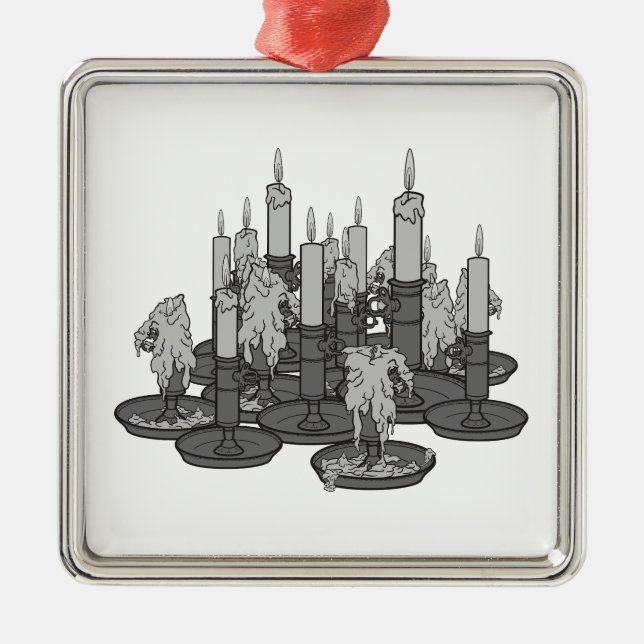 Adorno Metálico Velas (Frente)