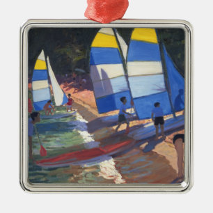 Adorno Metálico Veleros al sur de Francia 1995