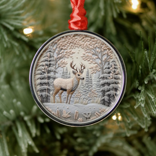 Adorno Metálico Venado 3D en invierno Navidades de Wonderland (Árbol)