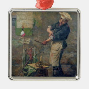 Adorno Metálico Vendedor de la rata durante el cerco de París,