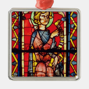 Adorno Metálico Ventana que representa al profeta Obadiah,