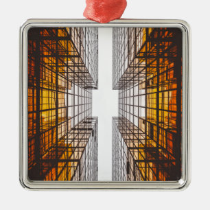 Adorno Metálico ventanas de edificios de fachada de arquitectura