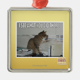 Adorno Metálico Veo lo que usted lo hizo allí