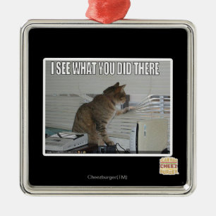 Adorno Metálico Veo lo que usted lo hizo allí
