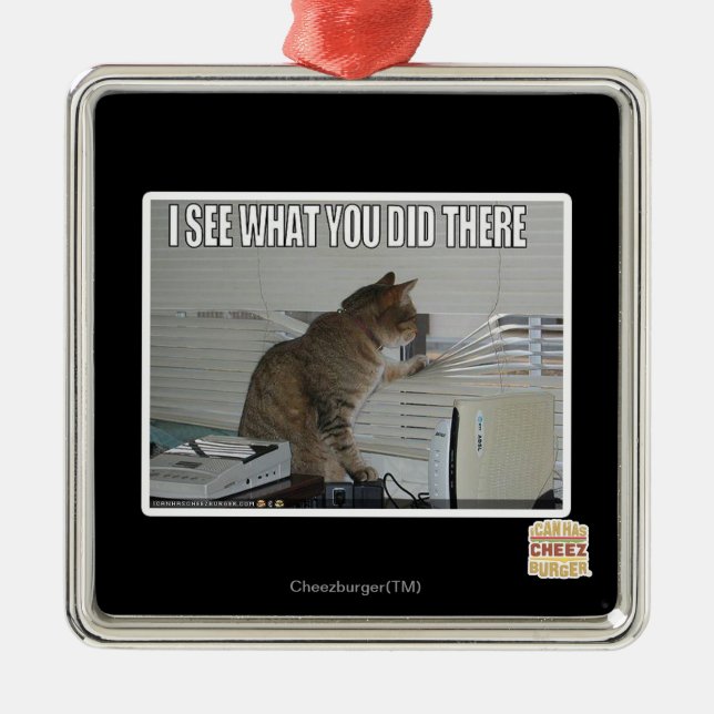 Adorno Metálico Veo lo que usted lo hizo allí (Frente)