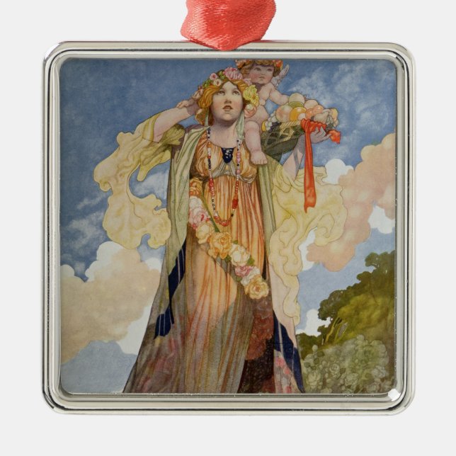 Adorno Metálico Verano a partir de las estaciones (Frente)