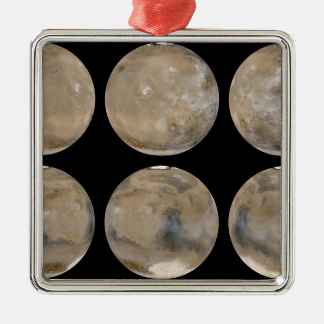 Adorno Metálico Verano medio norte/invierno sur en Marte (Frente)