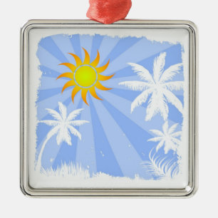 Adorno Metálico Verano tropical