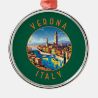 Verona Italia Círculo retro perturbado