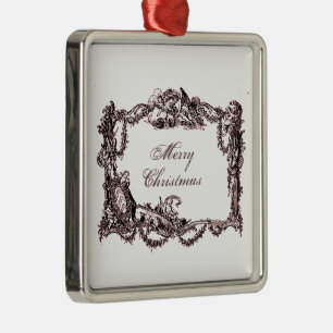 Adorno Metálico Versalles barroco Feliz Navidad Weihnachten