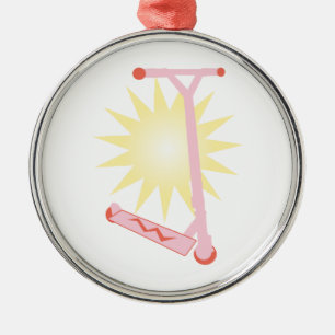 Adorno Metálico Vespa rosada