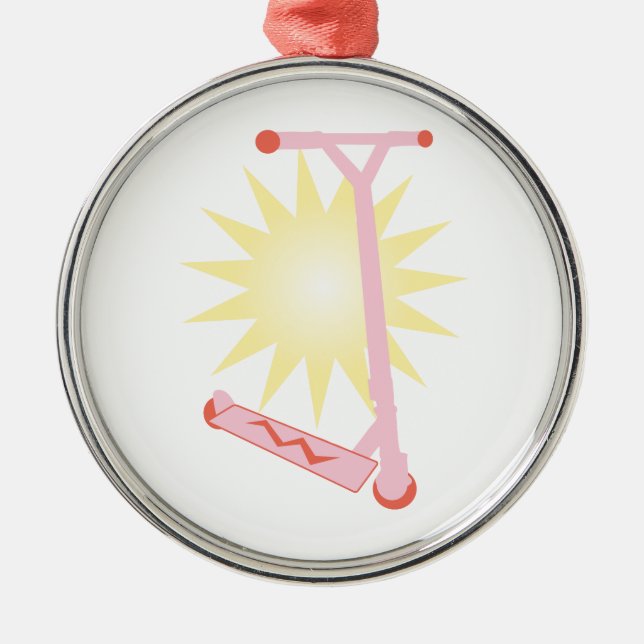 Adorno Metálico Vespa rosada (Frente)