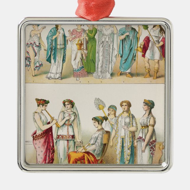 Adorno Metálico Vestido de teatro griego (Frente)