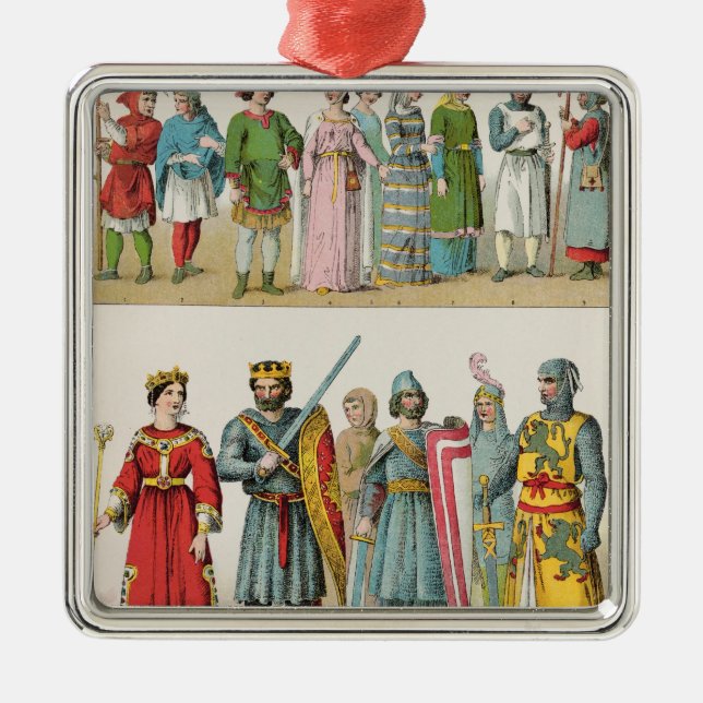 Adorno Metálico Vestido del francés (Frente)