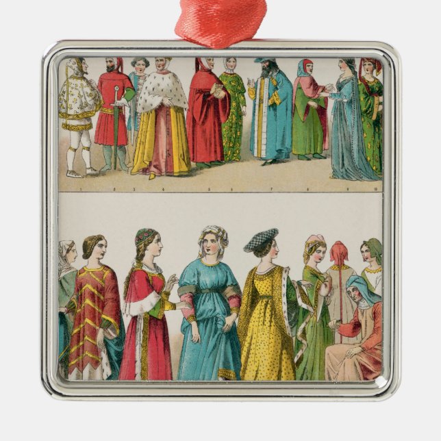 Adorno Metálico Vestido italiano (Frente)