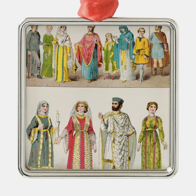 Adorno Metálico Vestido romano cristiano (Frente)