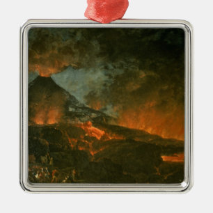 Adorno Metálico Vesuvio que entra en erupción