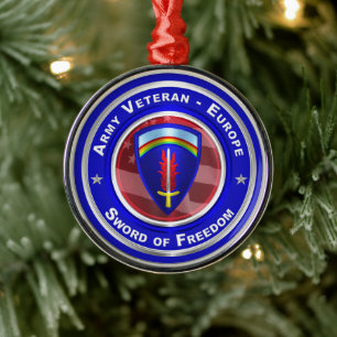 Adorno Metálico Veteranos del ejército-Europa mantienen Navidades