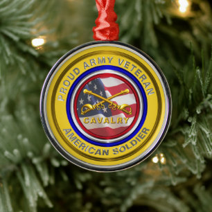 Adorno Metálico Veteranos del ejército orgullosos Navidades de ca