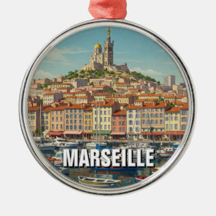 Adorno Metálico Viaje a Marsella Francia