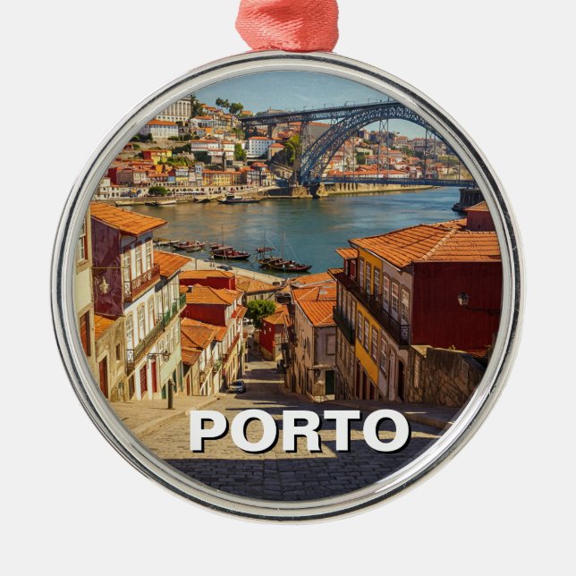 Adorno Metálico Viaje a Porto Portugal (Frente)