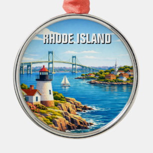 Adorno Metálico Viaje a Rhode Island
