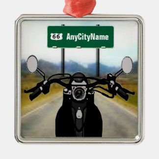 Adorno Metálico Viaje por carretera en motocicleta personalizado