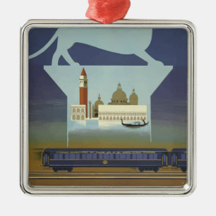Adorno Metálico Viajes de época Venecia Orient Express