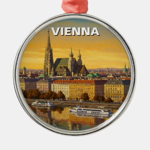 Adorno Metálico Viajes de Viena Austria