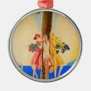 Adorno Metálico Viajes franceses de Cannes de época