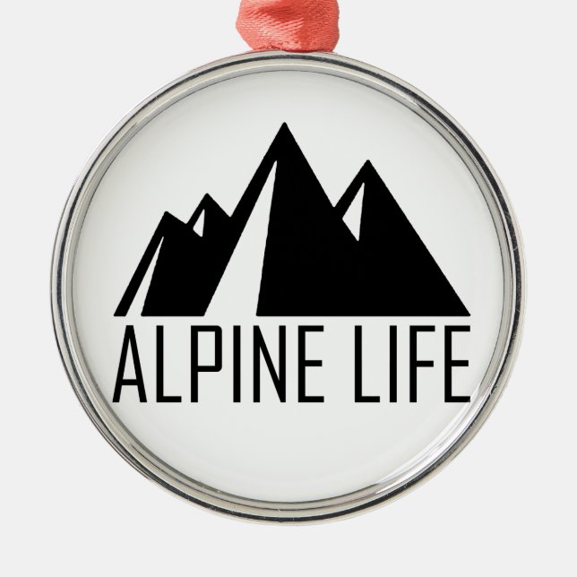 Adorno Metálico Vida alpina (Frente)
