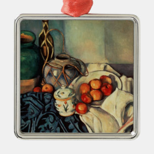 Adorno Metálico Vida con las manzanas, 1893-94 de Paul Cezanne el
