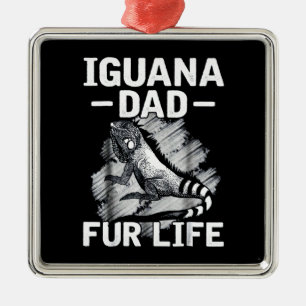 Adorno Metálico Vida de los papas de Iguana