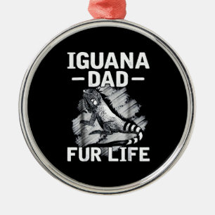 Adorno Metálico Vida de los papas de Iguana