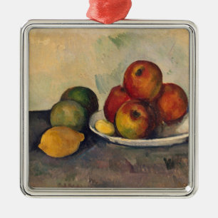 Adorno Metálico Vida de Paul Cezanne el aún con las manzanas,