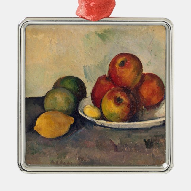 Adorno Metálico Vida de Paul Cezanne el | aún con las manzanas, (Frente)