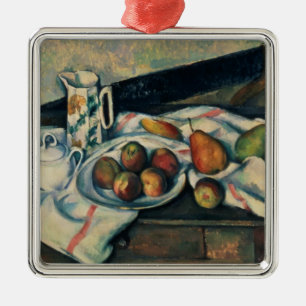 Adorno Metálico Vida de Paul Cezanne el   aún de los melocotones 