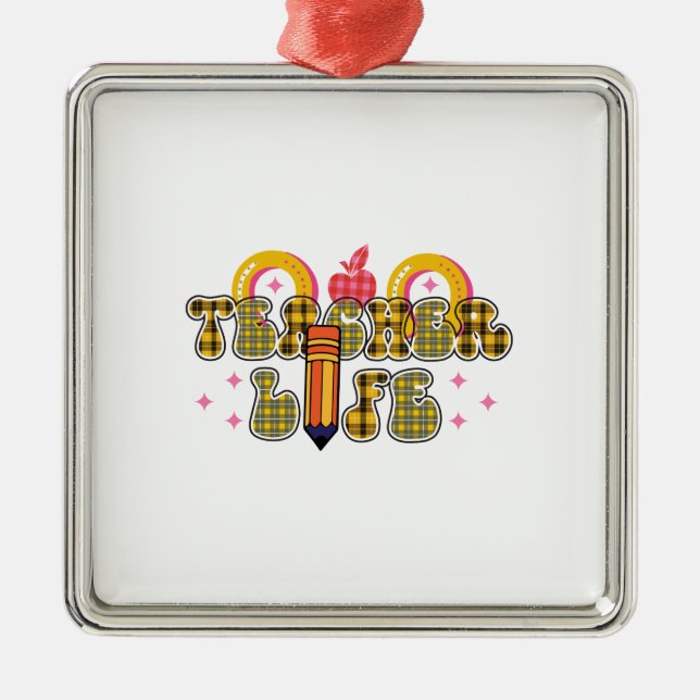 Adorno Metálico Vida del profesor (Frente)