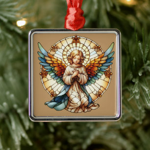 Adorno Metálico Vidrio Reversible Angelical