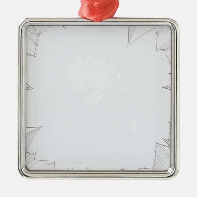 Adorno Metálico Vidrio roto quebrado (Frente)