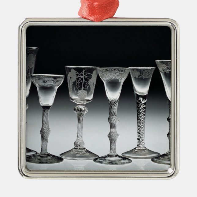 Adorno Metálico vidrios de la Aire-torsión, 1750-60 (Frente)