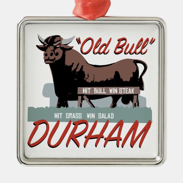 Adorno Metálico Vieja Bull Durham (Frente)