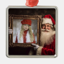 Adorno Metálico Viejo Mundo Santa | Añadir tu foto | Navidades de 