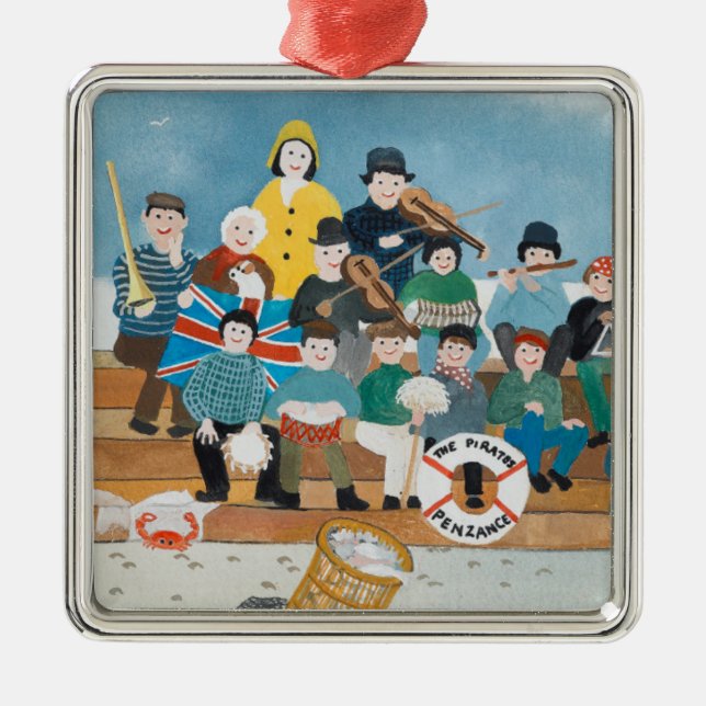 Adorno Metálico Viejos piratas de Penzance (Frente)